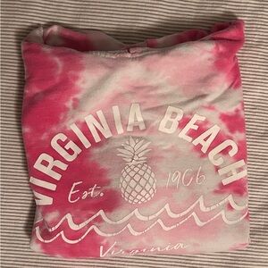 Pink Tie-Dye Virginia Beach Hoodie